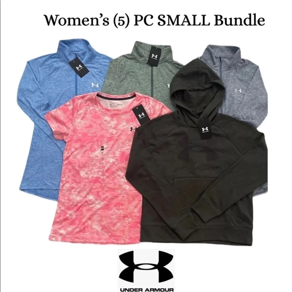 (NWT) Under Armour Women's (5) PC Bundle, Small